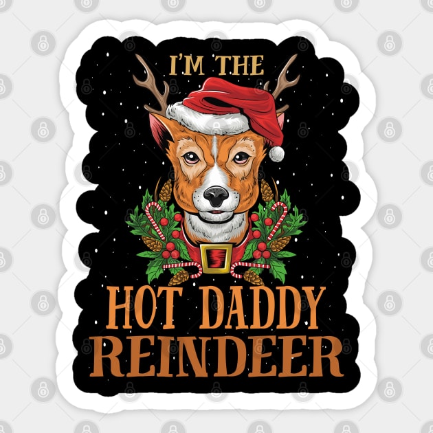 Im The Hot Daddy Reindeer Christmas Funny Pajamas Funny Christmas Gift Sticker by intelus